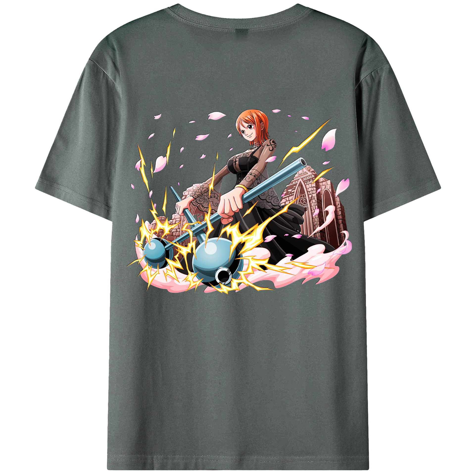 ワンピース ナミ ONE PIECE Nami 綿100％半袖Tシャツ（背面プリント）